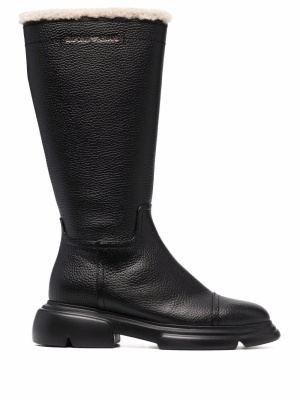 

Pebbled leather boots, Emporio Armani Pebbled leather boots