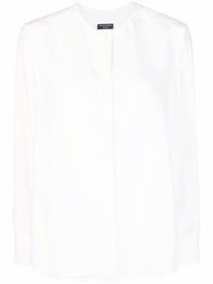 

Collarless long-sleeve fluid shirt, Emporio Armani Collarless long-sleeve fluid shirt