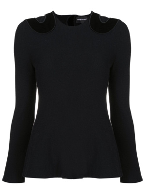 

Open-back detail knit jumper, Emporio Armani Open-back detail knit jumper