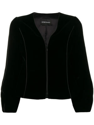 

Cropped zip-up jacket, Emporio Armani Cropped zip-up jacket