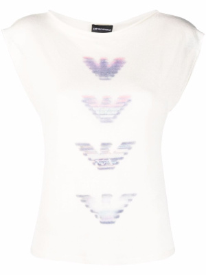 

Logo-print sleeveless shirt, Emporio Armani Logo-print sleeveless shirt
