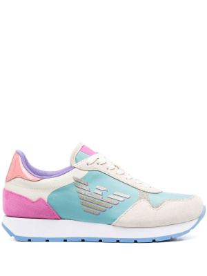

Panelled low-top sneakers, Emporio Armani Panelled low-top sneakers