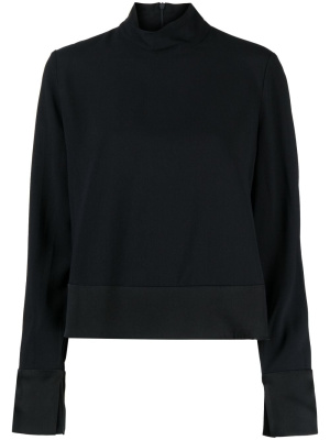 

High-neck long-sleeve top, Emporio Armani High-neck long-sleeve top