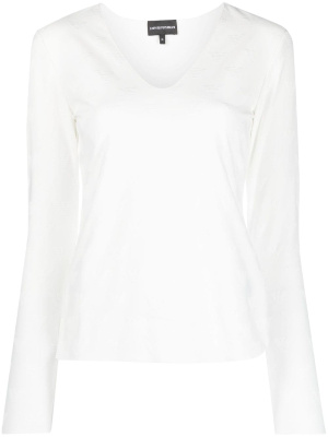 

V-neck long-sleeve top, Emporio Armani V-neck long-sleeve top