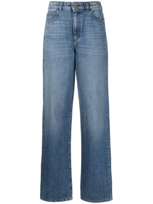 

Mid-wash straight-leg jeans, Emporio Armani Mid-wash straight-leg jeans