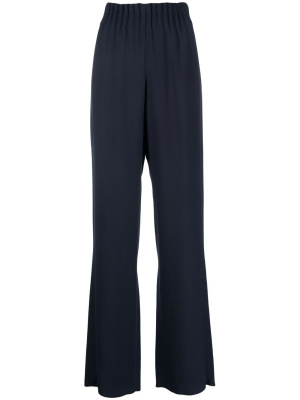 

Pleat-detail wide-leg trousers, Emporio Armani Pleat-detail wide-leg trousers