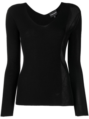 

V-neck long-sleeve T-shirt, Emporio Armani V-neck long-sleeve T-shirt