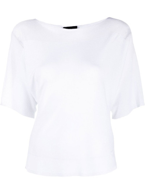 

Ribbed boat-neck T-Shirt, Emporio Armani Ribbed boat-neck T-Shirt