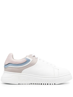 

Embossed-logo low-top sneakers, Emporio Armani Embossed-logo low-top sneakers