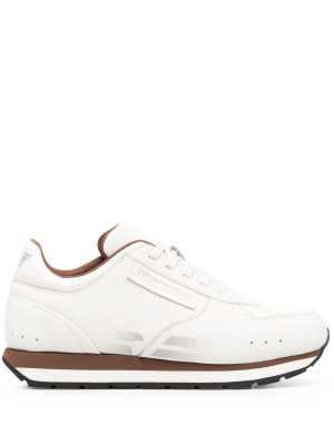 

Calf-leather lace-up sneakers, Emporio Armani Calf-leather lace-up sneakers