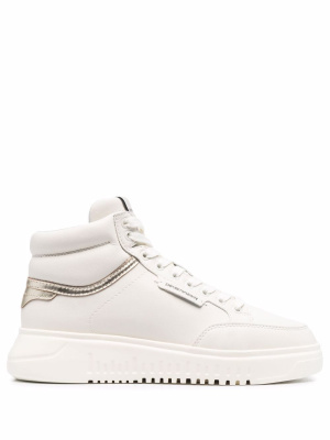 

High-top leather sneakers, Emporio Armani High-top leather sneakers