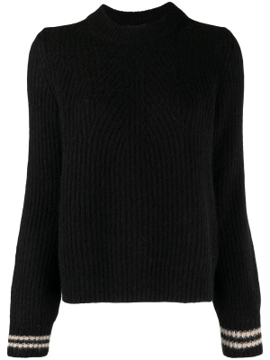 

Mock-neck ribbed-knit jumper, Emporio Armani Mock-neck ribbed-knit jumper