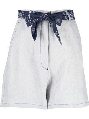 

High-waisted cotton shorts, Emporio Armani High-waisted cotton shorts