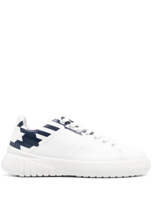 

Embossed-logo leather sneakers, Emporio Armani Embossed-logo leather sneakers