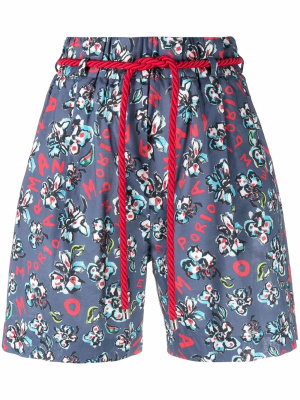 

Mare floral-print shorts, Emporio Armani Mare floral-print shorts