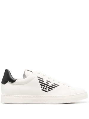 

Lace-up logo-print sneakers, Emporio Armani Lace-up logo-print sneakers