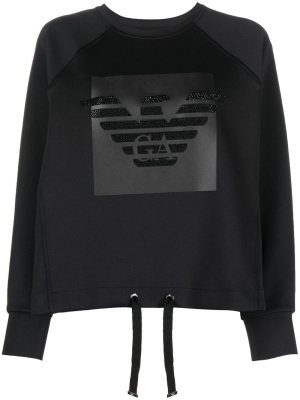 

Rhinestone-embellished sweatshirt, Emporio Armani Rhinestone-embellished sweatshirt
