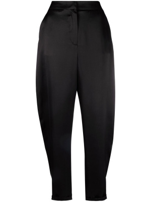 

Silk satin oval-leg trousers, Emporio Armani Silk satin oval-leg trousers