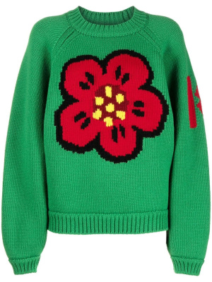 

Boke Flower motif embroidered sweater, Kenzo Boke Flower motif embroidered sweater