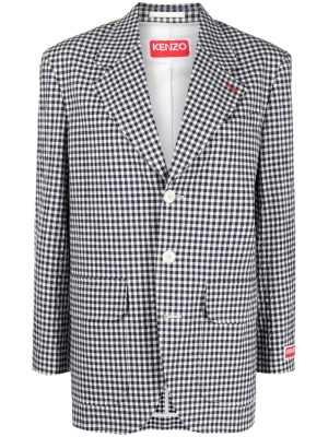 

Gingham single-breasted blazer, Kenzo Gingham single-breasted blazer