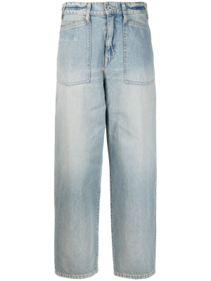 

Wide-leg cropped jeans, Kenzo Wide-leg cropped jeans