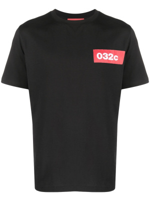 

Chest logo-print T-shirt, 032c Chest logo-print T-shirt