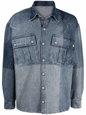 

Relaxed-fit denim organic cotton shirt, 032c Relaxed-fit denim organic cotton shirt