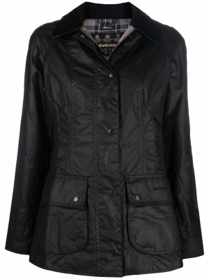 

Wax-coated buttoned-up jacket, Barbour Wax-coated buttoned-up jacket