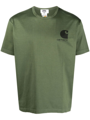 

X Carhartt WIP logo-print T-shirt, Junya Watanabe X Carhartt WIP logo-print T-shirt