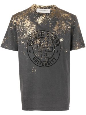 

Foil-print cotton T-shirt, Golden Goose Foil-print cotton T-shirt