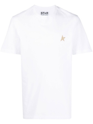 

Glittered-star cotton T-shirt, Golden Goose Glittered-star cotton T-shirt