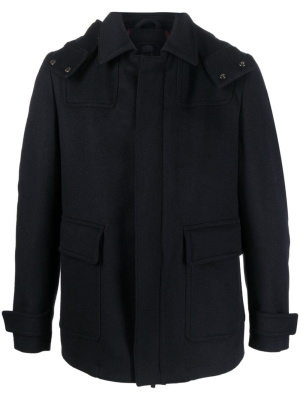 

Single-breasted virgin-wool coat, Corneliani Single-breasted virgin-wool coat