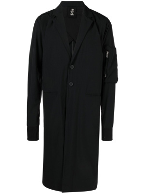 

Stitched-cross midi coat, Thom Krom Stitched-cross midi coat