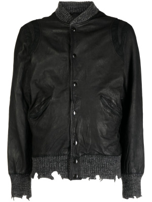 

Frayed leather jacket, Giorgio Brato Frayed leather jacket