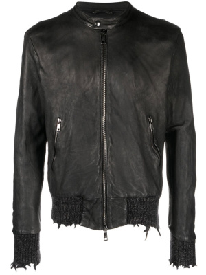 

Zip-up leather jacket, Giorgio Brato Zip-up leather jacket