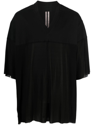 

V-neck oversized T-shirt, Rick Owens V-neck oversized T-shirt