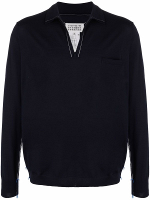 

Long-sleeved knitted polo shirt, Maison Margiela Long-sleeved knitted polo shirt