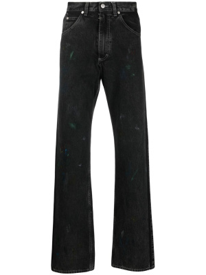 

Paint-splatter straight-leg jeans, Maison Margiela Paint-splatter straight-leg jeans