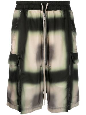 

Graphic-print drop-crotch shorts, Rick Owens Graphic-print drop-crotch shorts