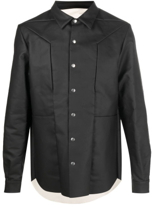 

Faux-leather shirt jacket, Rick Owens Faux-leather shirt jacket