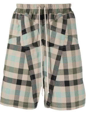 

Penta plaid-check Bermuda shorts, Rick Owens Penta plaid-check Bermuda shorts