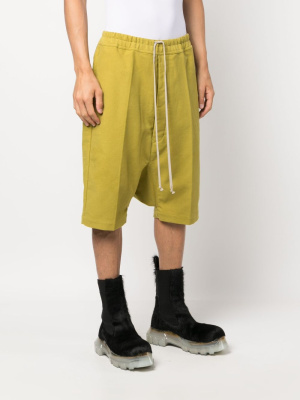 

Drawstring-waist drop crotch shorts, Rick Owens Drawstring-waist drop crotch shorts