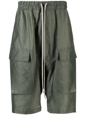 

Cargo Pods drop-crotch shorts, Rick Owens Cargo Pods drop-crotch shorts