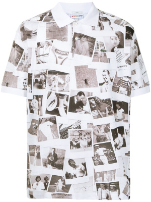 

X Polaroïd photograph-print polo shirt, Lacoste X Polaroïd photograph-print polo shirt
