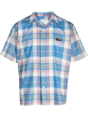 

Logo-patch check-print shirt, Lacoste Logo-patch check-print shirt