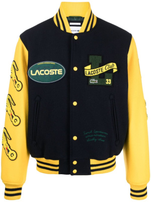 

Logo-patch bomber jacket, Lacoste Logo-patch bomber jacket