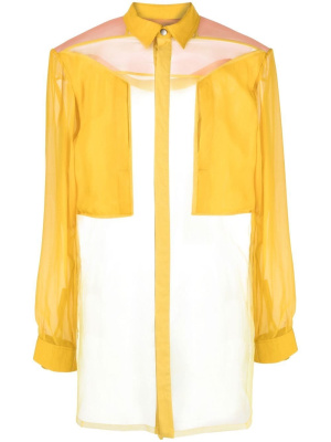 

Jumbo Fogpocket sheer shirt, Rick Owens Jumbo Fogpocket sheer shirt