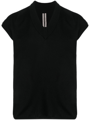 

V-neck knitted tank top, Rick Owens V-neck knitted tank top