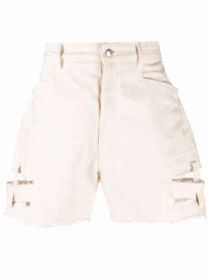 

Distressed cut-off shorts, Rick Owens Distressed cut-off shorts