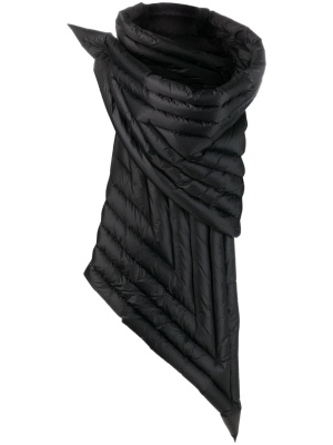 

Gleam wrap-scarf puffer gilet, Rick Owens Gleam wrap-scarf puffer gilet